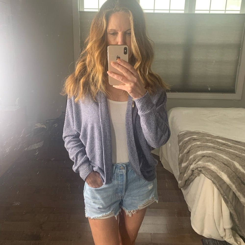 Gap cocoon cardigan in blue. Size XS